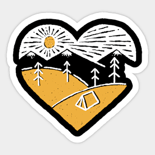 Camp Lover for dark Sticker
